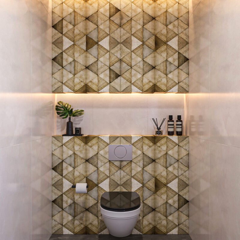 Triangular Timber Charm