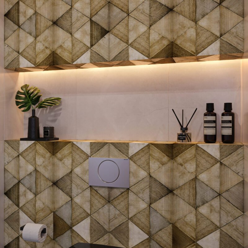 Triangular Timber Charm3